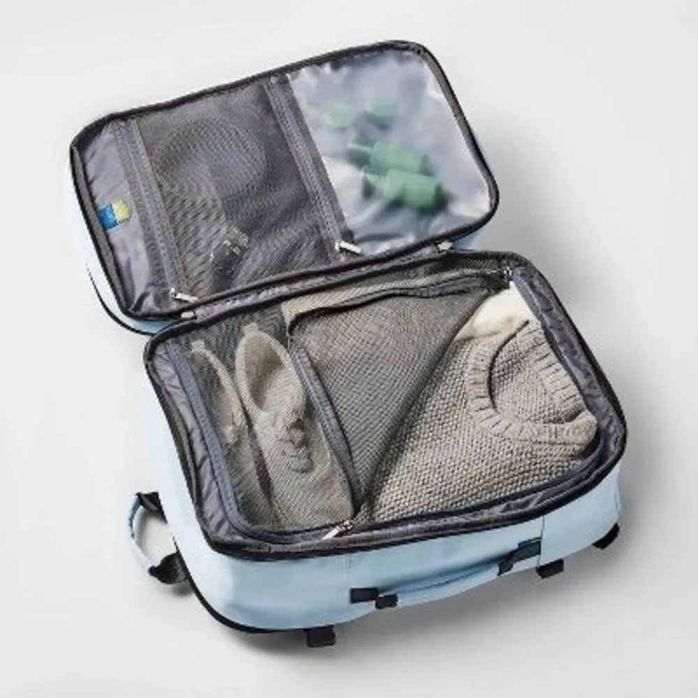 35L Travel Backpack Muddy Aqua - Open Story️ - Picture 3 of 5